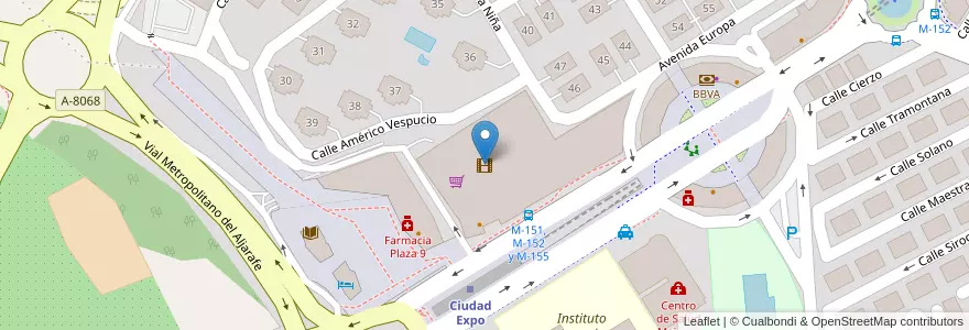 Mapa de ubicacion de UCC Metromar en Espagne, Andalousie, Séville, Mairena Del Aljarafe.