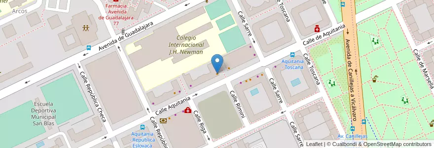 Mapa de ubicacion de UCEDA en Испания, Мадрид, Мадрид, Área Metropolitana De Madrid Y Corredor Del Henares, Мадрид.