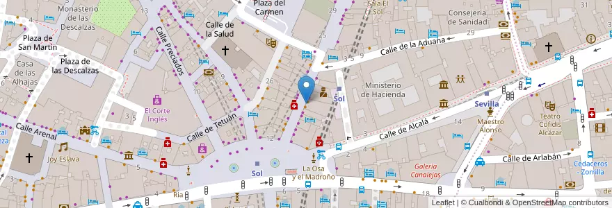 Mapa de ubicacion de Udon Noodle Restaurant en Spanien, Autonome Gemeinschaft Madrid, Autonome Gemeinschaft Madrid, Área Metropolitana De Madrid Y Corredor Del Henares, Madrid.