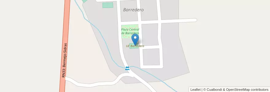 Mapa de ubicacion de UE Barredero en Bermejo.
