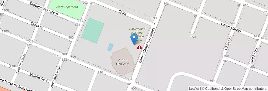 Mapa de ubicacion de UEGP N188 Chaco Austral en アルゼンチン, チャコ州, Departamento Comandante Fernández, Municipio De Presidencia Roque Sáenz Peña, Presidencia Roque Sáenz Peña.