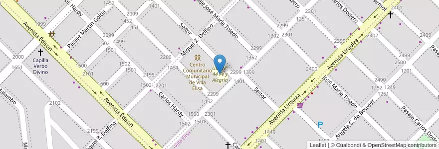Mapa de ubicacion de UEP N° 44 Fe y Alegría en Arjantin, Chaco, Departamento San Fernando, Resistencia, Resistencia.