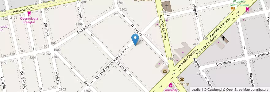 Mapa de ubicacion de UGEE 04 Bachillerato Popular de Adultos y Adolescentes Chilavert, Nueva Pompeya en アルゼンチン, Ciudad Autónoma De Buenos Aires, Comuna 4, ブエノスアイレス.