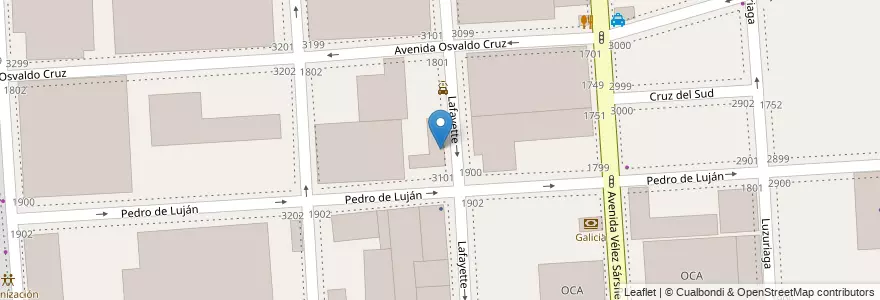 Mapa de ubicacion de UGEE 06 Bachillerato Popular de Adultos y Adolescentes 2 de Diciembre, Barracas en 阿根廷, Ciudad Autónoma De Buenos Aires, Partido De Avellaneda, Comuna 4, 布宜诺斯艾利斯.