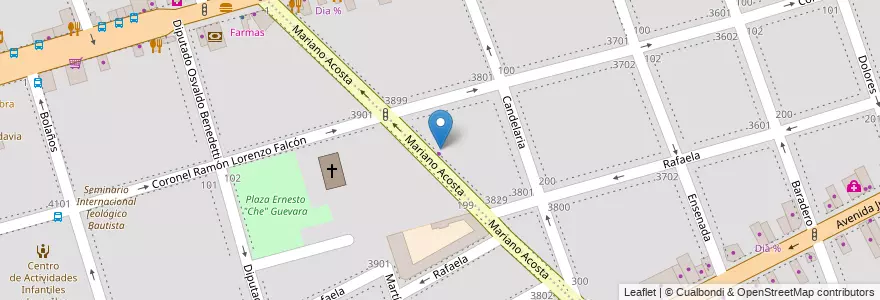 Mapa de ubicacion de UGEE Nº 17 Bachillerato Popular de Jóvenes y Adultos Sergio Karakachoff, Floresta en 아르헨티나, Ciudad Autónoma De Buenos Aires, 부에노스아이레스, Comuna 10.