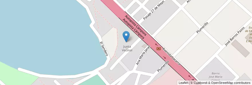 Mapa de ubicacion de UGEE Nº 22 Bachillerato Popular de Jóvenes y Adultos Sol del Sur, Villa Soldati en Arjantin, Ciudad Autónoma De Buenos Aires, Buenos Aires, Comuna 8.