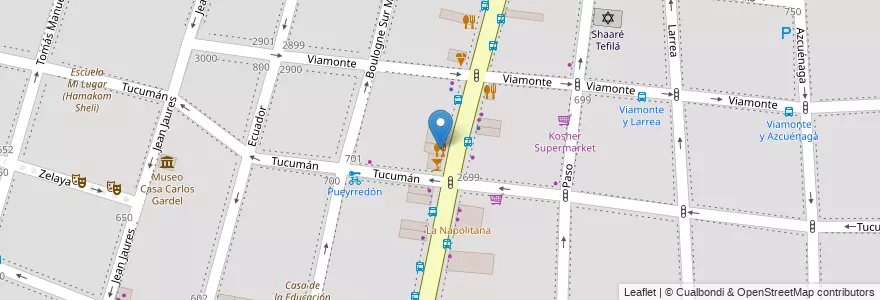 Mapa de ubicacion de Ugi's, Balvanera en Argentinien, Ciudad Autónoma De Buenos Aires, Buenos Aires.