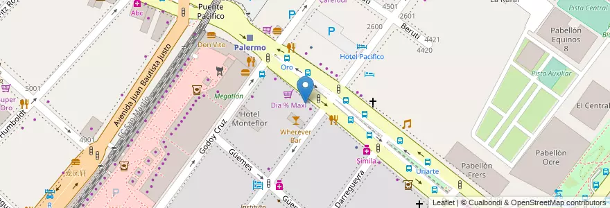 Mapa de ubicacion de Ugis, Palermo en Arjantin, Ciudad Autónoma De Buenos Aires, Buenos Aires, Comuna 14.