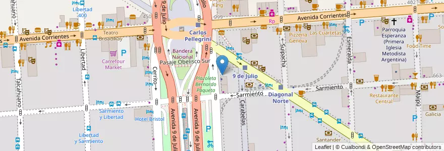 Mapa de ubicacion de Ugi's, San Nicolas en アルゼンチン, Ciudad Autónoma De Buenos Aires, Comuna 1, ブエノスアイレス.