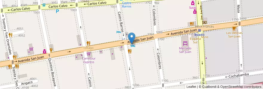 Mapa de ubicacion de Ugris, Boedo en آرژانتین, Ciudad Autónoma De Buenos Aires, Comuna 5, Buenos Aires.