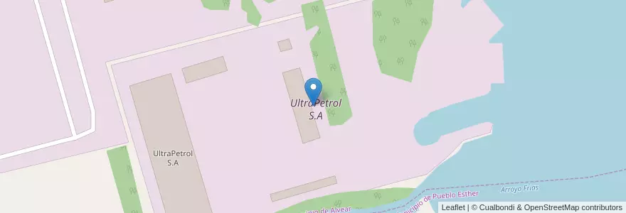 Mapa de ubicacion de UltraPetrol S.A en Argentine, Santa Fe, Departamento Rosario, Municipio De Alvear.