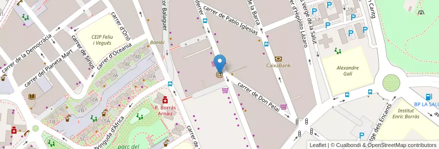 Mapa de ubicacion de Umar Telecom en Spanje, Catalonië, Barcelona, Barcelonès, Badalona.