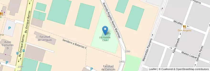 Mapa de ubicacion de UN Paddle Club en Argentine, Córdoba, Departamento Capital, Pedanía Capital, Córdoba, Municipio De Córdoba.