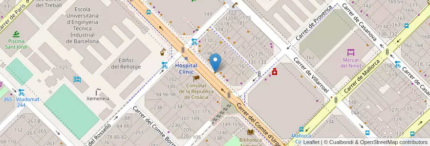 Mapa de ubicacion de Un Posto al Sole en Espanha, Catalunha, Barcelona, Barcelonès, Barcelona.