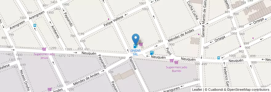 Mapa de ubicacion de UNENS SRL, Caballito en Argentinië, Ciudad Autónoma De Buenos Aires, Buenos Aires, Comuna 6.