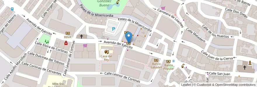 Mapa de ubicacion de Unicaja en إسبانيا, منطقة مدريد, منطقة مدريد, Cuenca Del Henares, Arganda Del Rey.