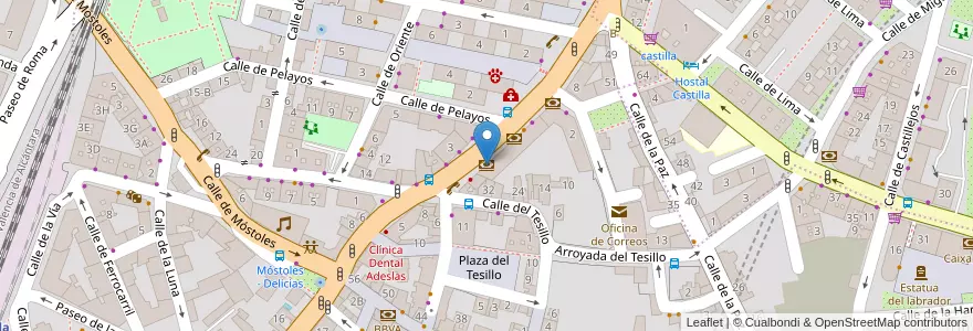 Mapa de ubicacion de Unicaja Banco en إسبانيا, منطقة مدريد, منطقة مدريد, Área Metropolitana De Madrid Y Corredor Del Henares, Fuenlabrada.