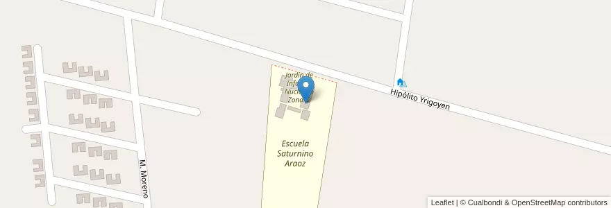 Mapa de ubicacion de Unidad Educativa para Adultos 7 en Argentine, San Juan, Chili, Calingasta.
