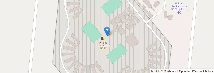 Mapa de ubicacion de Unidad Penitenciaria N° 30 en Arjantin, Buenos Aires, Partido De General Alvear.