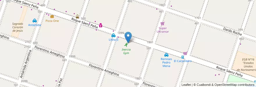 Mapa de ubicacion de Unidad Sanitaria Alcorta en Argentina, Buenos Aires, Partido De Moreno, Moreno.