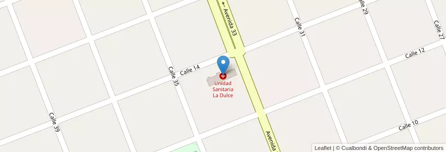 Mapa de ubicacion de Unidad Sanitaria La Dulce en Argentina, Provincia Di Buenos Aires, Partido De Necochea.