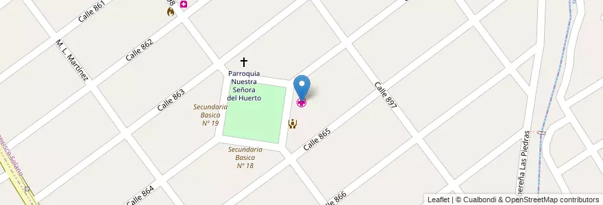 Mapa de ubicacion de Unidad Sanitaria Los Eucaliptus en آرژانتین, استان بوئنوس آیرس, Partido De Quilmes, San Francisco Solano.