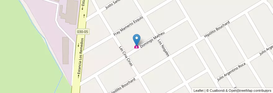 Mapa de ubicacion de Unidad Sanitaria N* 9 en الأرجنتين, بوينس آيرس, Partido De Esteban Echeverría, El Jagüel.