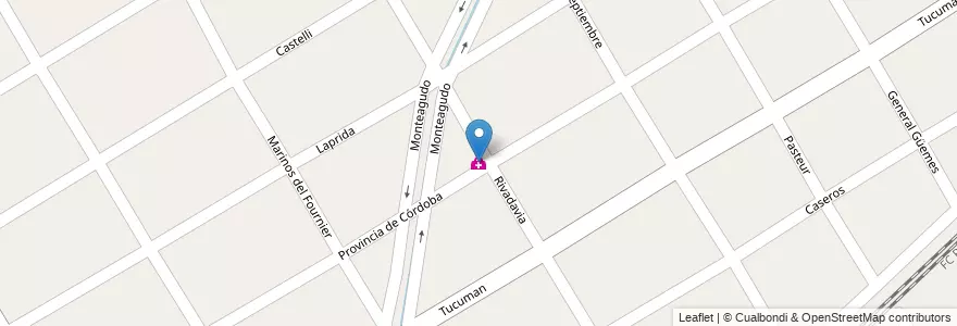 Mapa de ubicacion de Unidad Sanitaria Nº 16 en Argentinië, Buenos Aires, Partido De Ezeiza, Ezeiza.