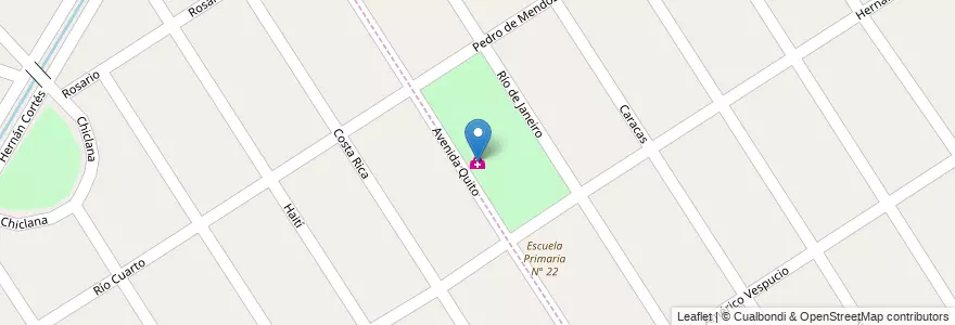 Mapa de ubicacion de Unidad Sanitaria Nº 6 en آرژانتین, استان بوئنوس آیرس, Partido De Ezeiza, Tristán Suárez.