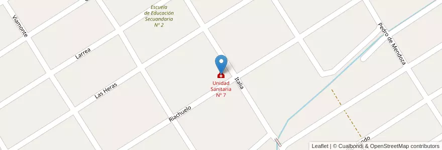 Mapa de ubicacion de Unidad Sanitaria Nº 7 en Argentinien, Provinz Buenos Aires, Partido De Ezeiza, Carlos Spegazzini.