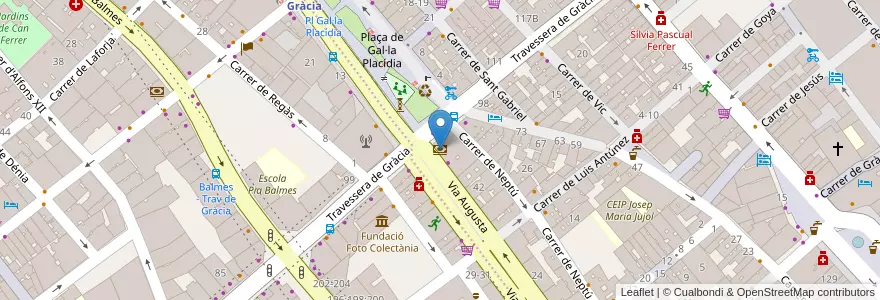 Mapa de ubicacion de Unimm Caixa Manlleu en 西班牙, Catalunya, Barcelona, Barcelonès, Barcelona.