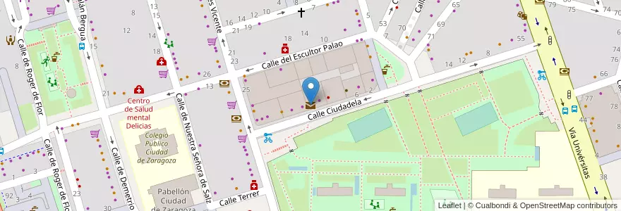 Mapa de ubicacion de Unipost en إسبانيا, أرغون, سرقسطة, Zaragoza, سرقسطة.