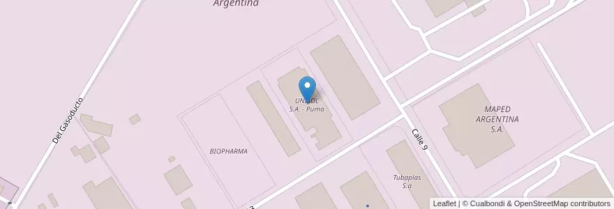 Mapa de ubicacion de UNISOL S.A. - Puma en الأرجنتين, بوينس آيرس, Partido Del Pilar, Fátima.