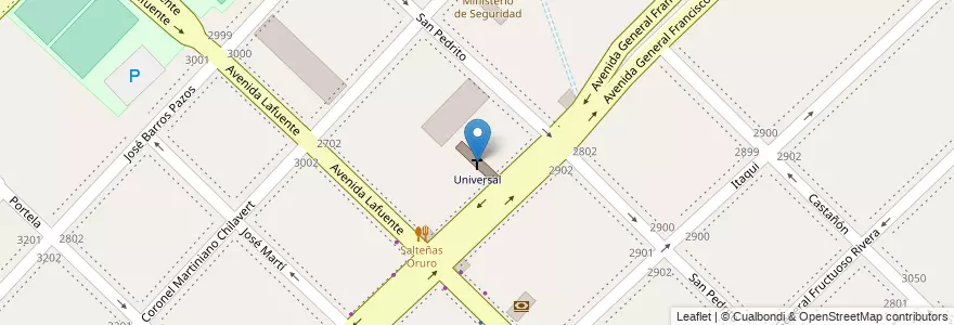 Mapa de ubicacion de Universal, Villa Soldati en 阿根廷, Ciudad Autónoma De Buenos Aires, 布宜诺斯艾利斯, Comuna 8.