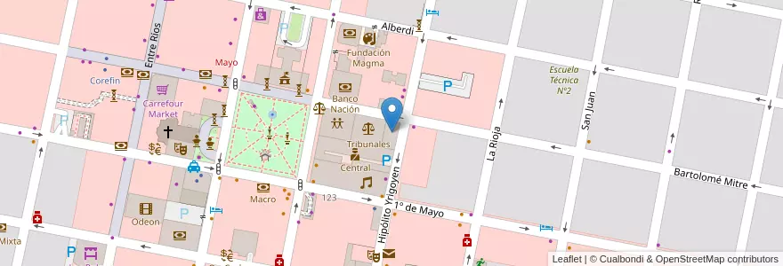 Mapa de ubicacion de Universidad Autónoma de Entre Ríos en Argentina, Entre Ríos, Departamento Concordia, Distrito Suburbios, Concordia, Concordia.
