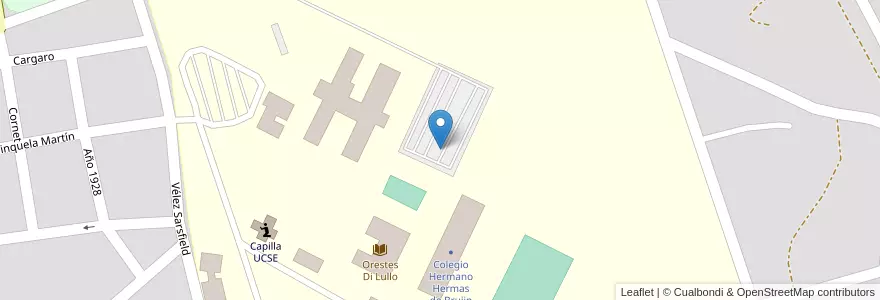 Mapa de ubicacion de Universidad Católica de Santiago del Estero en Аргентина, Сантьяго-Дель-Эстеро, Departamento Capital, Santiago Del Estero.