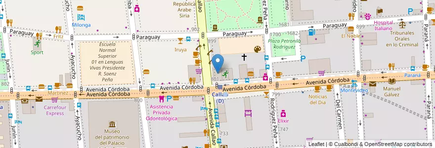Mapa de ubicacion de Universidad del Salvador, Recoleta en Argentinien, Ciudad Autónoma De Buenos Aires, Buenos Aires.
