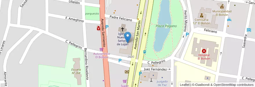 Mapa de ubicacion de Universidad Nacional de Río Negro en Аргентина, Чили, Рио-Негро, Departamento Bariloche, El Bolsón.