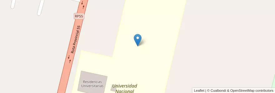 Mapa de ubicacion de Universidad Nacional de San Luis en Arjantin, San Luis, General Pedernera, Municipio De Villa Mercedes.