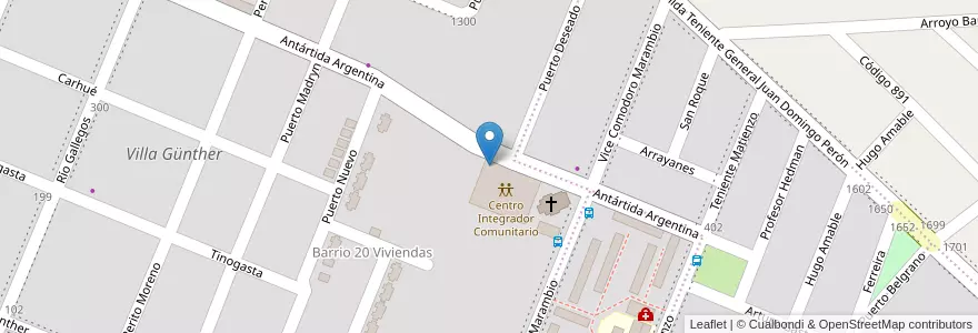 Mapa de ubicacion de Universidad Popular de Misiones en Arjantin, Misiones, Departamento Oberá.