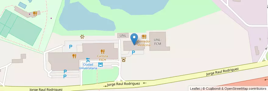 Mapa de ubicacion de UNL en Argentinien, Santa Fe, Departamento La Capital, Santa Fe Capital.