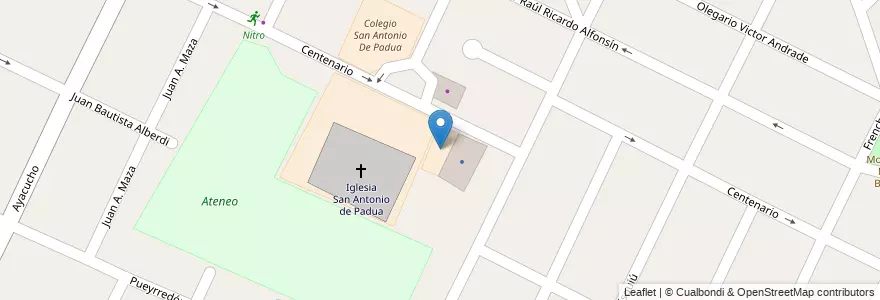 Mapa de ubicacion de UNO (Sede Centenario) en الأرجنتين, بوينس آيرس, Partido De Merlo, San Antonio De Padua.
