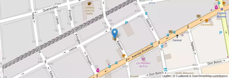 Mapa de ubicacion de UOCRA Cultura, Almagro en アルゼンチン, Ciudad Autónoma De Buenos Aires, Comuna 5, ブエノスアイレス.