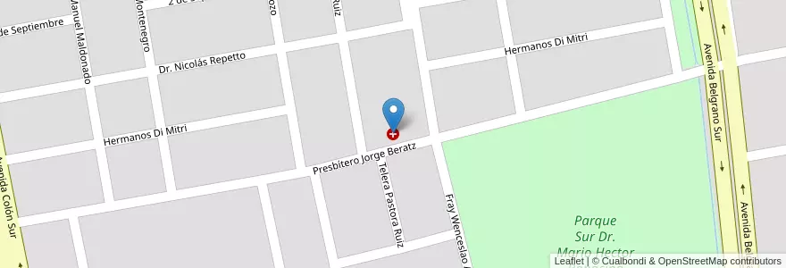 Mapa de ubicacion de U.P.A N°4 en アルゼンチン, サンティアゴ・デル・エステロ州, Departamento Capital, Santiago Del Estero.