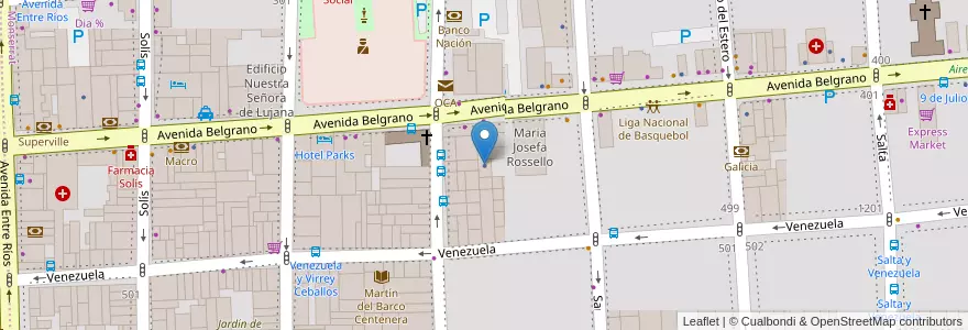 Mapa de ubicacion de UPCN Salud, Montserrat en アルゼンチン, Ciudad Autónoma De Buenos Aires, Comuna 1, ブエノスアイレス.