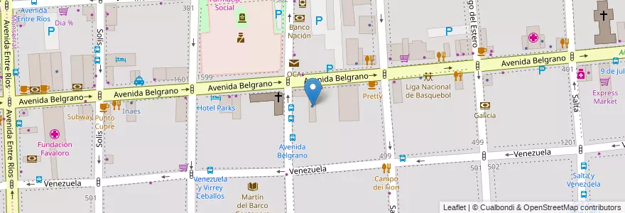 Mapa de ubicacion de UPCN Salud, Montserrat en アルゼンチン, Ciudad Autónoma De Buenos Aires, Comuna 1, ブエノスアイレス.