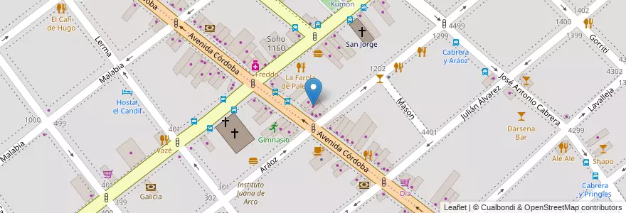 Mapa de ubicacion de Urban Connection Factory, Palermo en Argentinië, Ciudad Autónoma De Buenos Aires, Buenos Aires, Comuna 15.