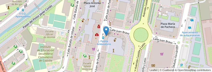 Mapa de ubicacion de Urbel en スペイン, カスティーリャ・イ・レオン州, Burgos, Alfoz De Burgos, Burgos.