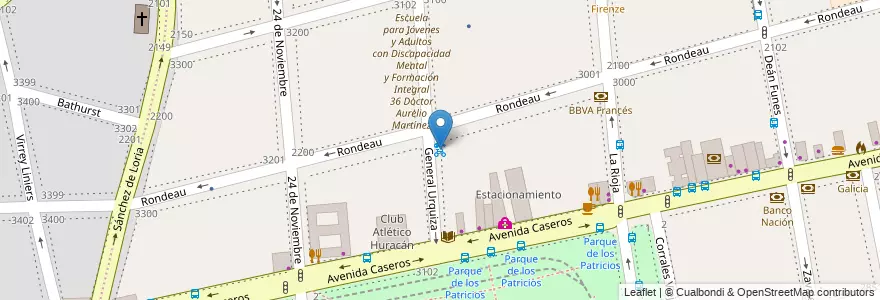 Mapa de ubicacion de Urquiza, Parque Patricios en الأرجنتين, Ciudad Autónoma De Buenos Aires, Comuna 4, Buenos Aires.
