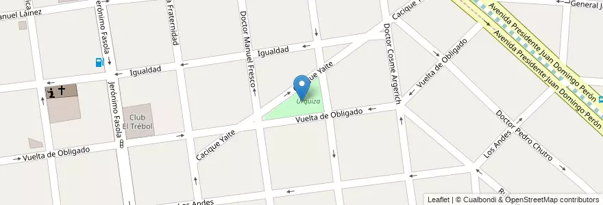 Mapa de ubicacion de Urquiza en 阿根廷, 布宜诺斯艾利斯省, Partido De Morón.